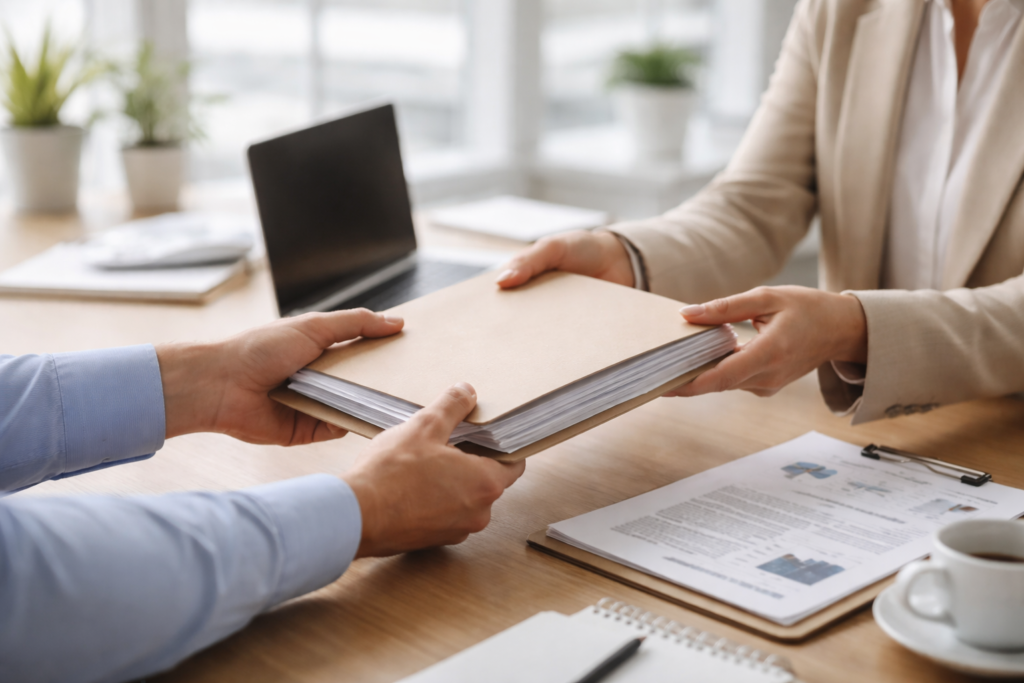 Skift bogholder overdragelse af dokumenter